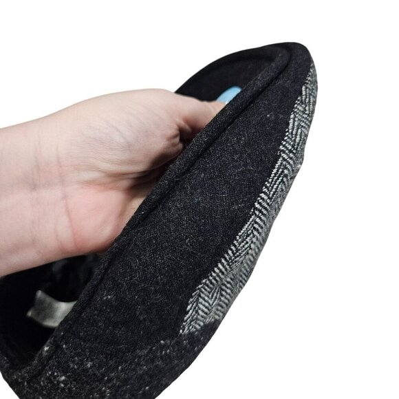 Patchwork Flat Cap‎ M/L Wool Blend Herringbone Houndstooth Design Newsboy Retro - Picture 10 of 10